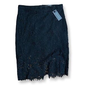 Dynamite Navy Lace Pencil Skirt